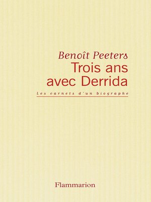 cover image of Trois ans avec Derrida